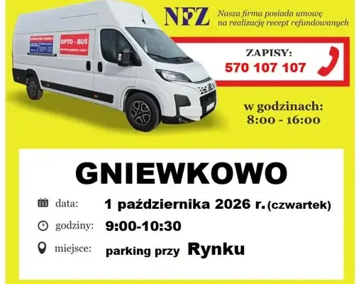Bezpłatne badanie wzroku w Gniewkowie – 1 października 2026