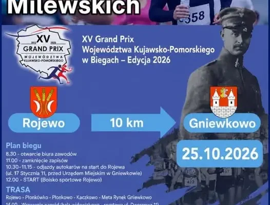 XXXII Bieg im. Rodziny Milewskich z Rojewa do Gniewkowa – trwają zapisy