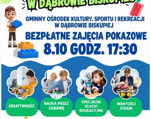 Bezpłatne zajęcia z robotyki dla dzieci w Dąbrowie Biskupiej