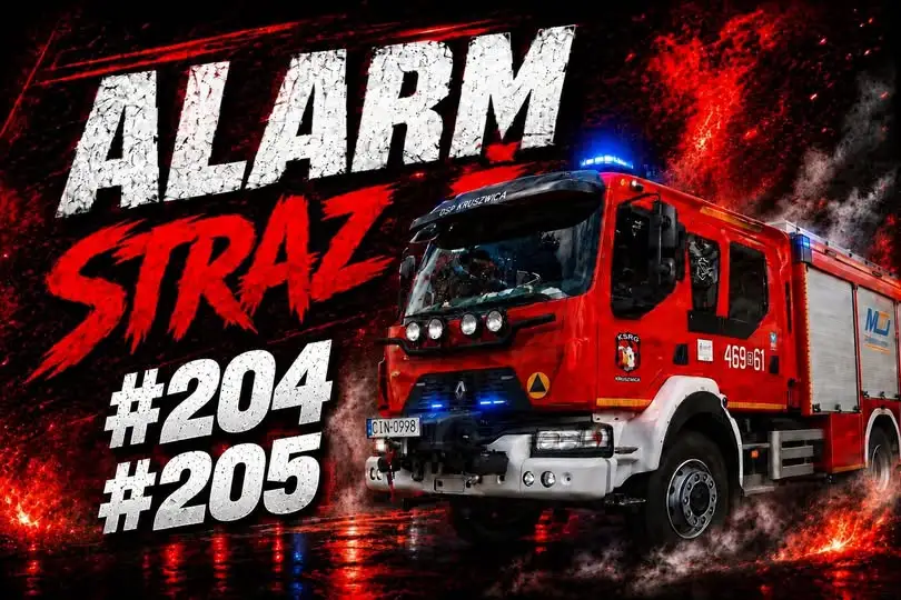 Dwie interwencje strażaków z OSP Kruszwica: nadłamany konar i karetka w rowie