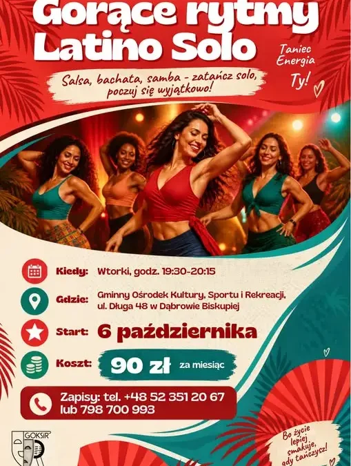 Latino Solo w Dąbrowie Biskupiej – nowy kurs tańca od października