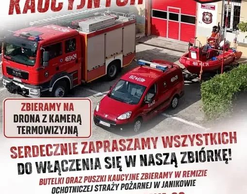 OSP Janikowo zbiera butelki i puszki kaucyjne na sprzęt dla ratowników