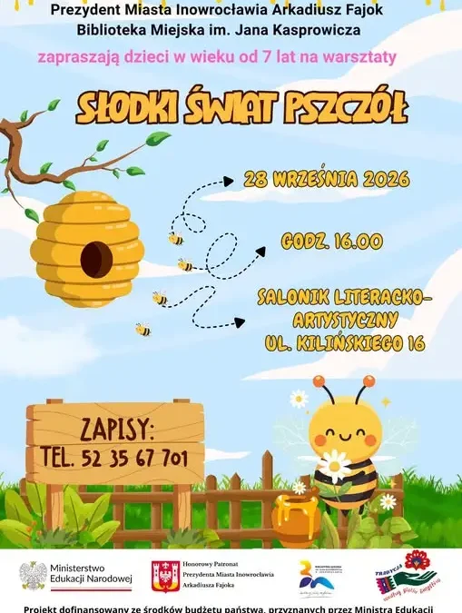 Warsztaty pszczelarskie dla dzieci w Inowrocławiu – „Słodki świat pszczół”
