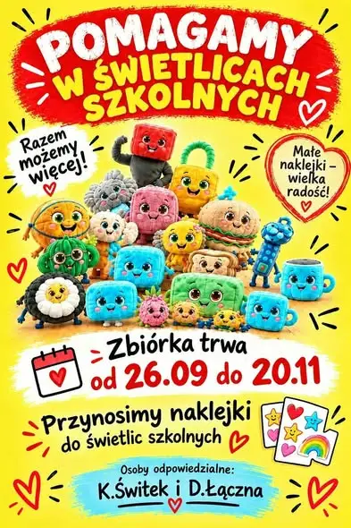 Onko akcja w Szkole Janikowo: zbierają naklejki dla dzieci