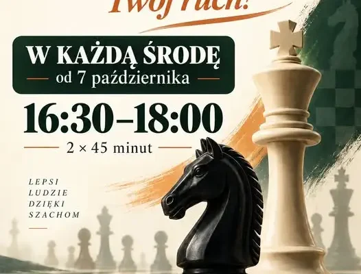 Warsztaty szachowe w Gniewkowie wracają – start 7 października