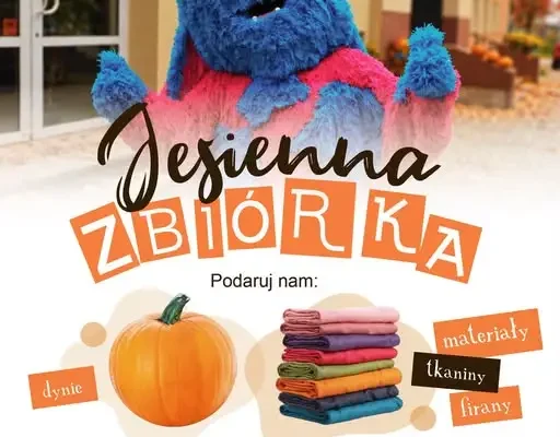 M-GOK Janikowo zbiera dynie i tkaniny na jesienne dekoracje