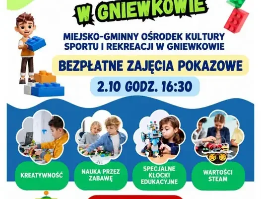 Bezpłatne zajęcia z robotyki dla dzieci w Gniewkowie – 2 października