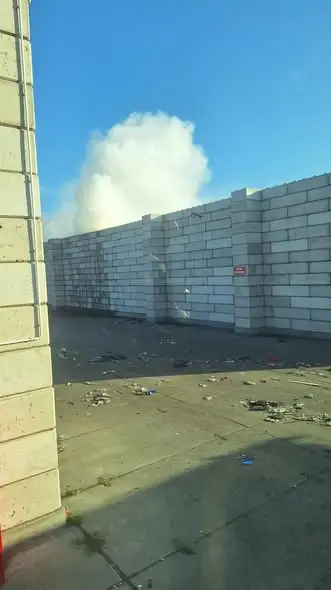 Pożar śmieci w Inowrocławiu na terenie RIPOK przy ul. Bagiennej