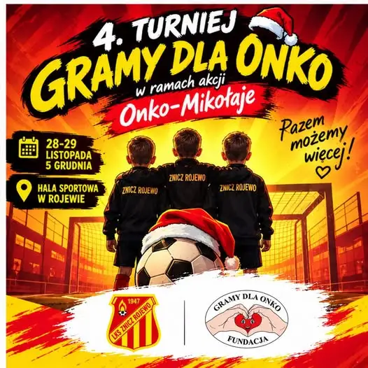 Gramy dla Onko: 4. edycja turnieju i 6 turniejów w różnych kategoriach wiekowych