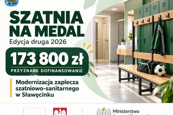 173 800 zł na remont szatni przy szkole w Sławęcinku