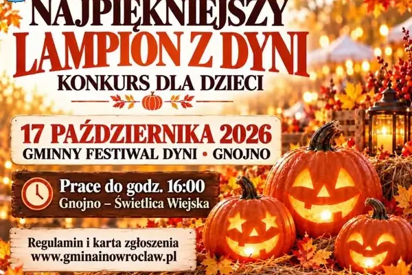 Konkurs „Najpiękniejszy lampion z dyni” dla dzieci z Gminy Inowrocław