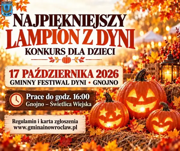 Konkurs „Najpiękniejszy lampion z dyni” dla dzieci z Gminy Inowrocław