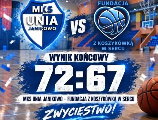 MKS Unia Janikowo wygrywa pierwszy mecz w III Lidze Koszykówki