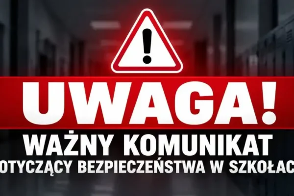 Burmistrz Kruszwicy uspokaja: patrole Policji w rejonie szkół, apel o rozwagę