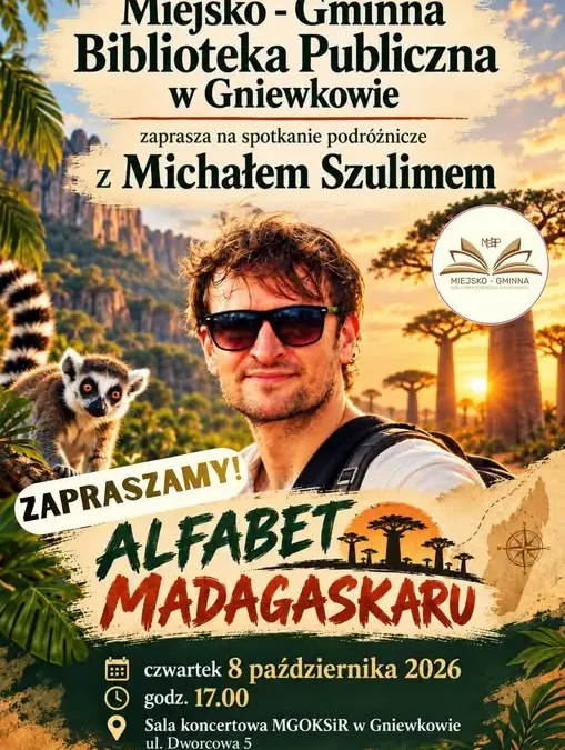Gniewkowo: spotkanie podróżnicze z Michałem Szulimem w bibliotece