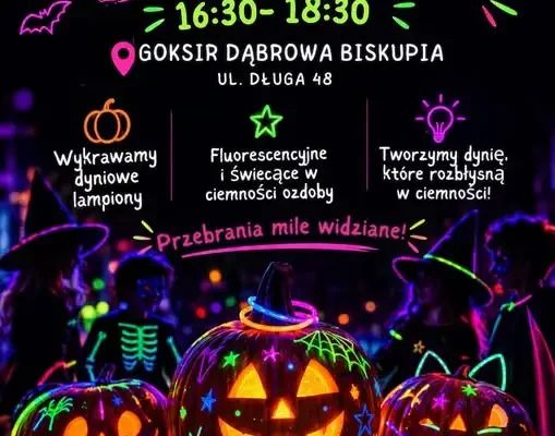 Halloweenowe popołudnie w GOKSiR Dąbrowa Biskupia – zapisy trwają