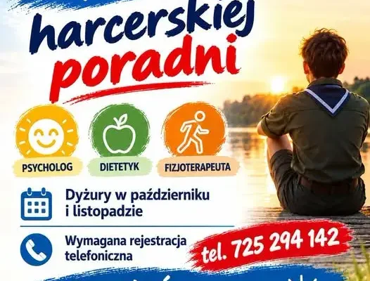 Bezpłatne porady psychologa, dietetyka i fizjoterapeuty w Przystani Kajakowo-Żeglarskiej ZHR