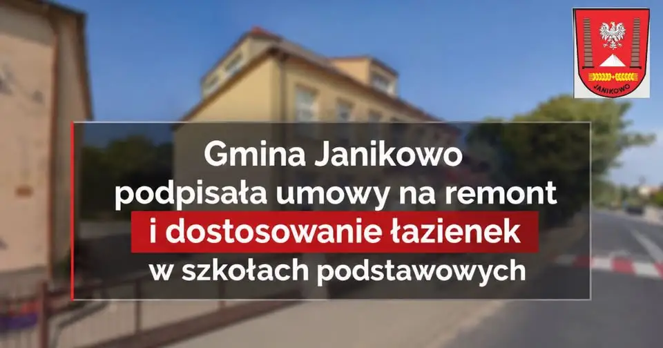 Janikowo: 300 tys. zł na dostępne toalety w pięciu szkołach podstawowych