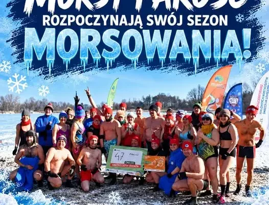 Morsy Pakość otwierają sezon morsowania 2026/2027 nad plażą w Jankowie