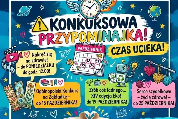 Biblioteka SP14 przypomina: trwają konkursy, terminy tuż-tuż!