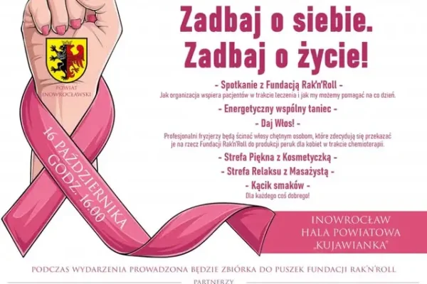 Różowa Wstążeczka w Inowrocławiu – wydarzenie o profilaktyce raka piersi