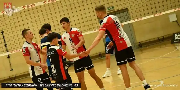 Siatkarze z Gniewkowa przegrywają w Człuchowie 1:3 w 2. kolejce 3 ligi