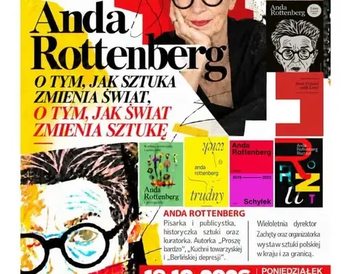 Anda Rottenberg w Gniewkowie – spotkanie o sztuce już 19 października