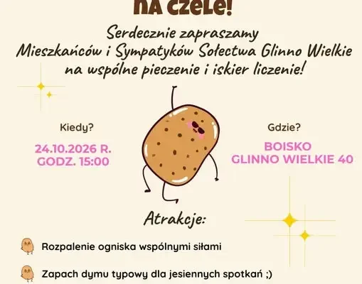 Ognisko sołeckie w Glinnie Wielkim – 24 października 2026