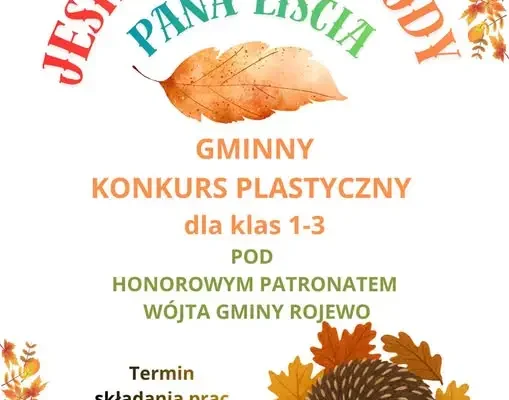 Gminny konkurs plastyczny „Jesienna przygoda Pana Liścia” w Gminie Rojewo