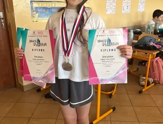 Natalia Jagodzińska z SP5 Inowrocław z medalami na Dance Ostrawa