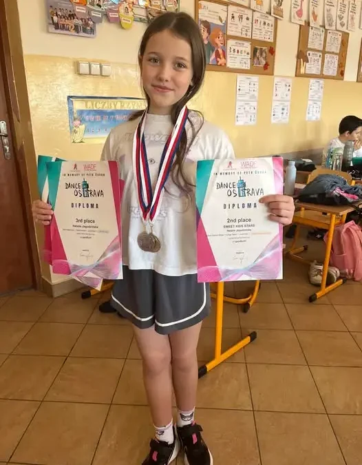 Natalia Jagodzińska z SP5 Inowrocław z medalami na Dance Ostrawa