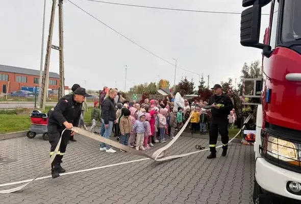 Próbna ewakuacja w przedszkolu „U Cioci Kloci” w Inowrocławiu