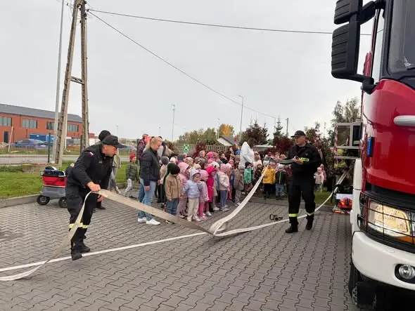 Próbna ewakuacja w przedszkolu „U Cioci Kloci” w Inowrocławiu