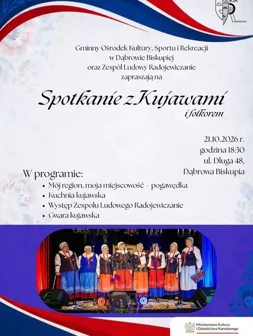Dąbrowa Biskupia: wieczór z kujawskim folklorem już 21 października