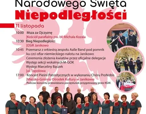 Janikowo zaprasza na obchody Narodowego Święta Niepodległości