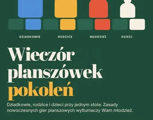 Międzypokoleniowy wieczór planszówek w GOKSiR Dąbrowa Biskupia