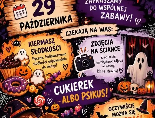 Halloween w Akademii Szkolnictwa AS w Inowrocławiu – zaproszenie na zabawę