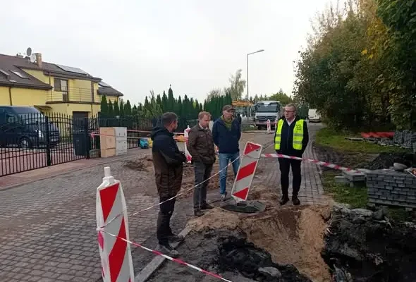 Gniewkowo: trwa budowa odwodnienia ul. Kątnej