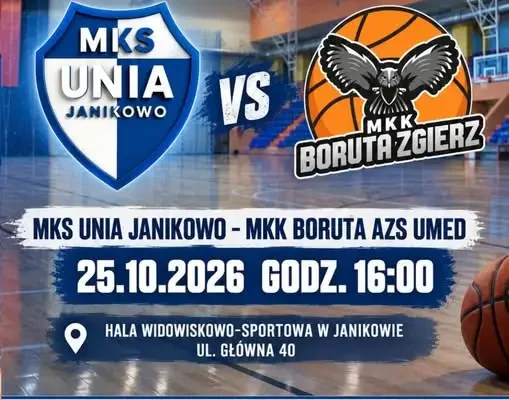 Koszykówka wraca do Janikowa – Unia podejmie Borutę AZS UMED