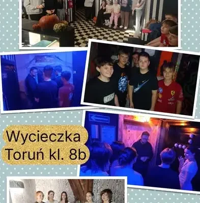 Ósmoklasiści z SP14 w Toruniu: trampoliny, escape room i integracja