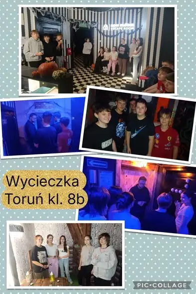 Ósmoklasiści z SP14 w Toruniu: trampoliny, escape room i integracja