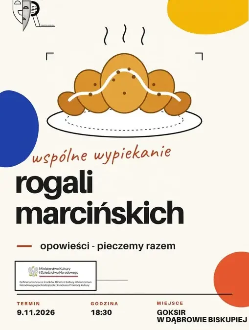 Wspólne pieczenie rogali marcińskich w GOKSiR Dąbrowa Biskupia