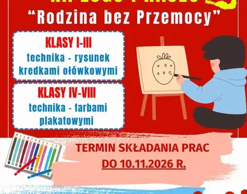 Konkurs „Rodzina bez Przemocy” – dzieci z Gminy Inowrocław stworzą logo i hasło