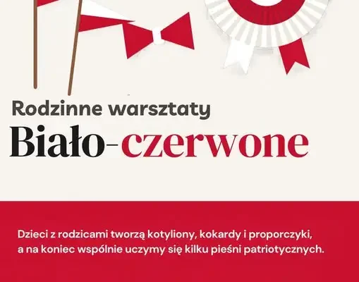 Biało-czerwone warsztaty rodzinne w Dąbrowie Biskupiej przed Świętem Niepodległości