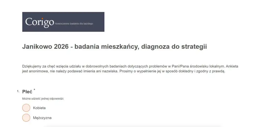 Gmina Janikowo pyta mieszkańców o problemy społeczne – ruszają ankiety