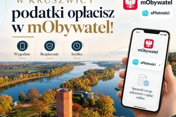 Kruszwica: od 27 października zapłacisz podatki w mObywatelu