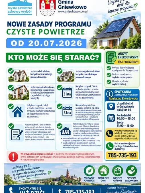 Nowe zasady programu „Czyste Powietrze” – sprawdź, czy możesz otrzymać dofinansowanie
