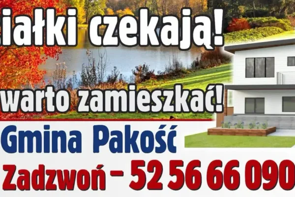 Gmina Pakość zachęca do zakupu działek budowlanych