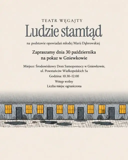 Teatr Węgajty zaprezentuje „Ludzi stamtąd” w Gniewkowie