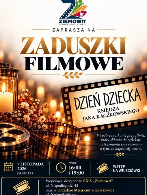 Zaduszki Filmowe w Kruszwicy – bezpłatny pokaz filmu o ks. Janie Kaczkowskim